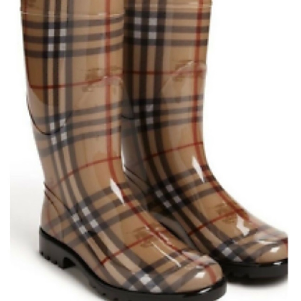 Burberry rain boots